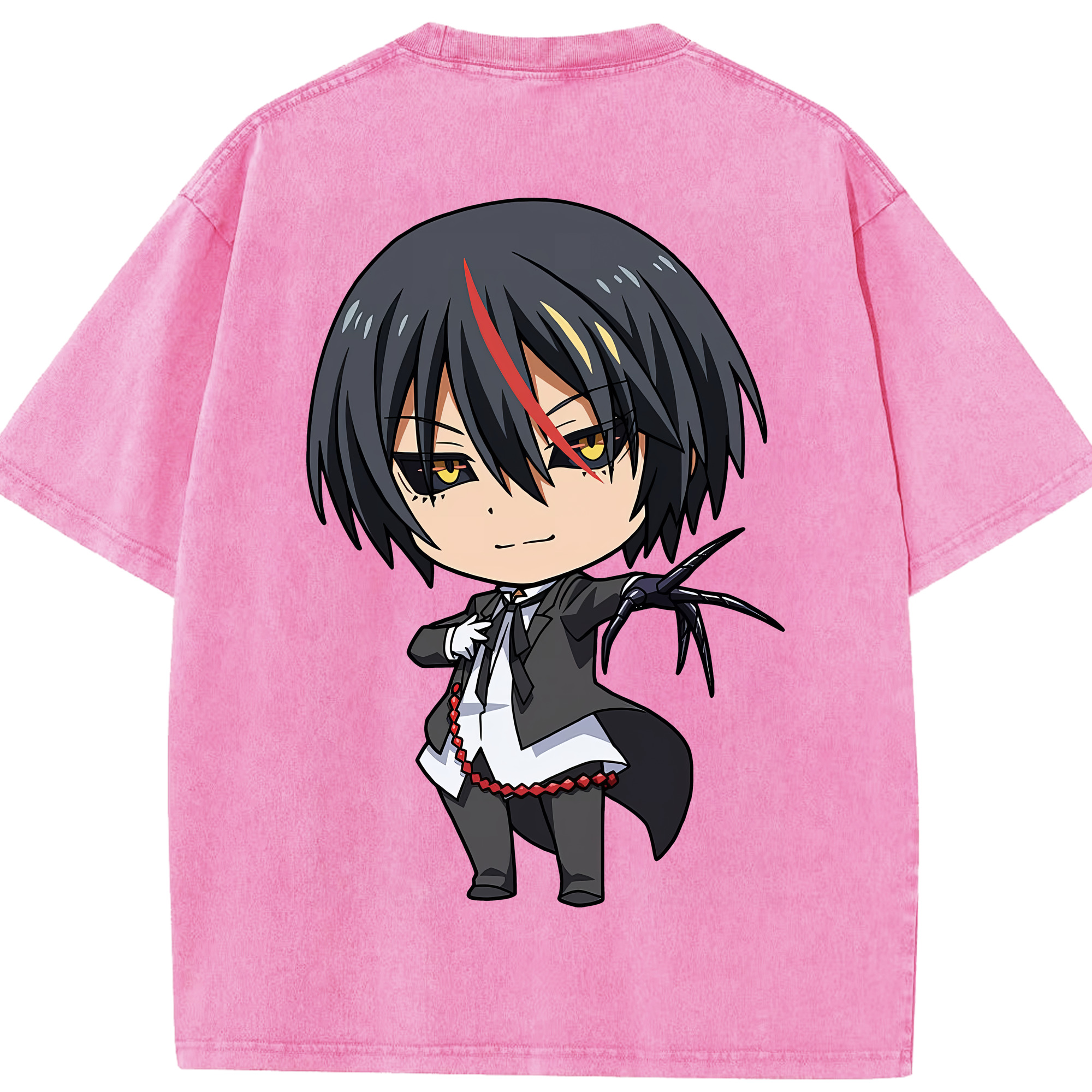 （画像用） 転スラ Regarding Reincarnated to Slime 綿100% ヴィンテージ風 半袖Tシャツ（背面プリント）